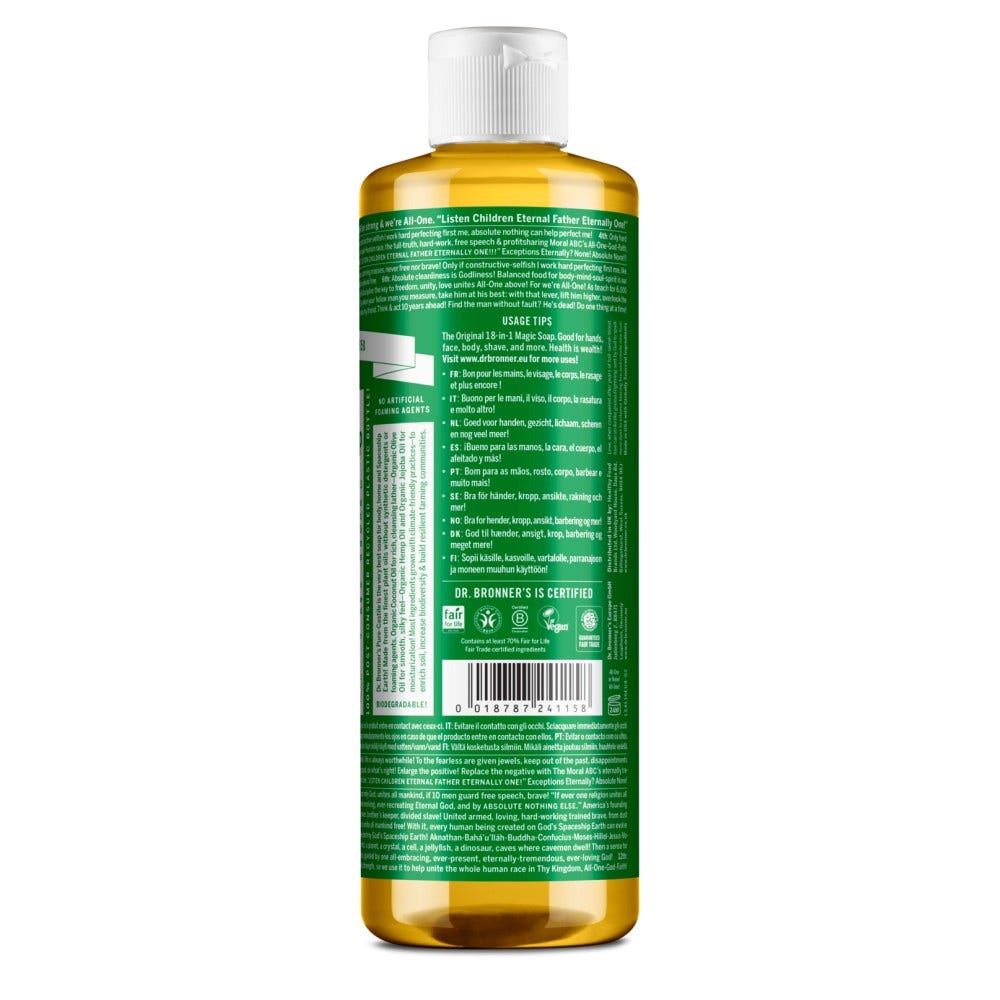 Dr. Bronner's Sapone Liquido Bio 18 in 1 Mandorla 475ml -2