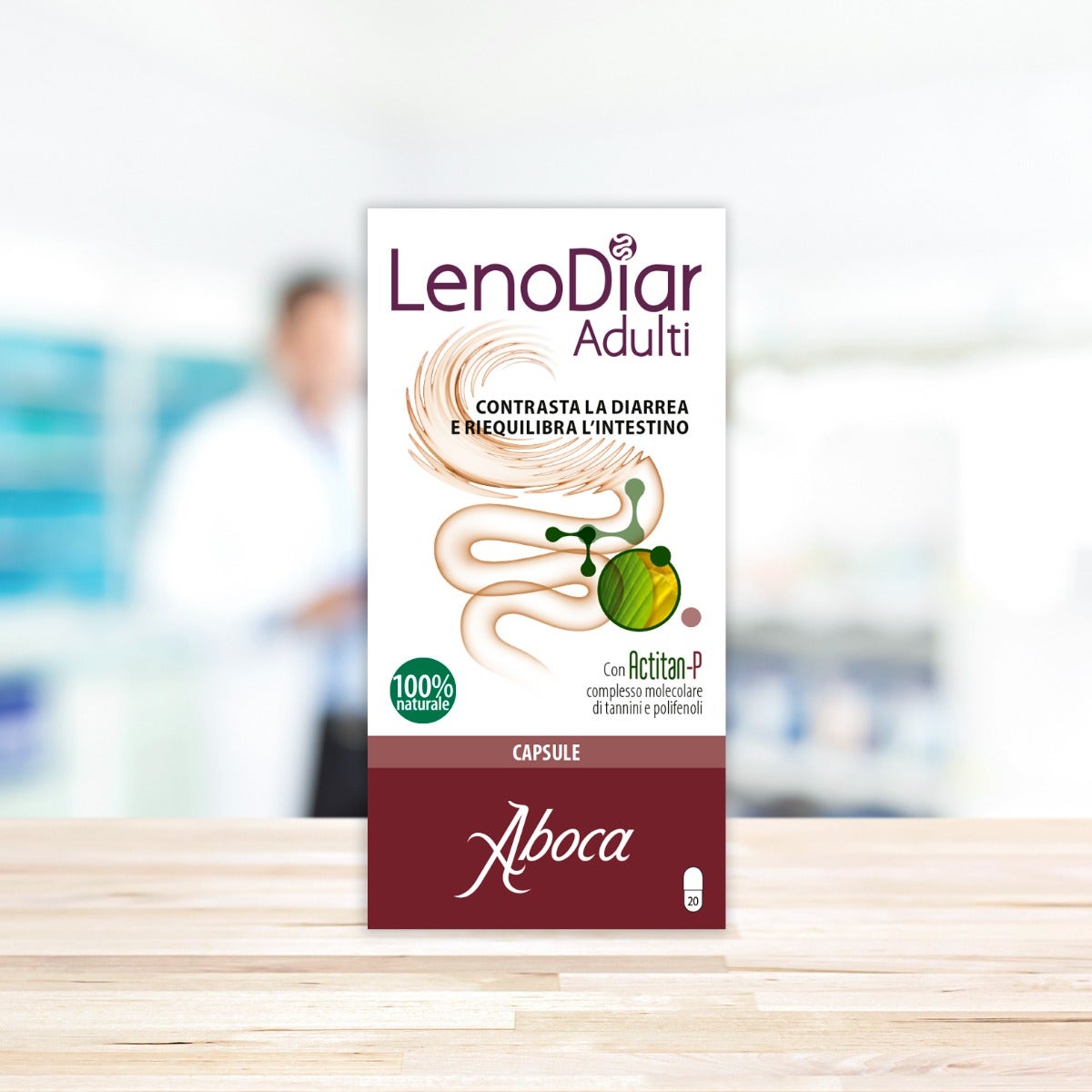 Aboca Lenodiar Adulti  Sollievo Intestinale 20 Capsule 500mg-3
