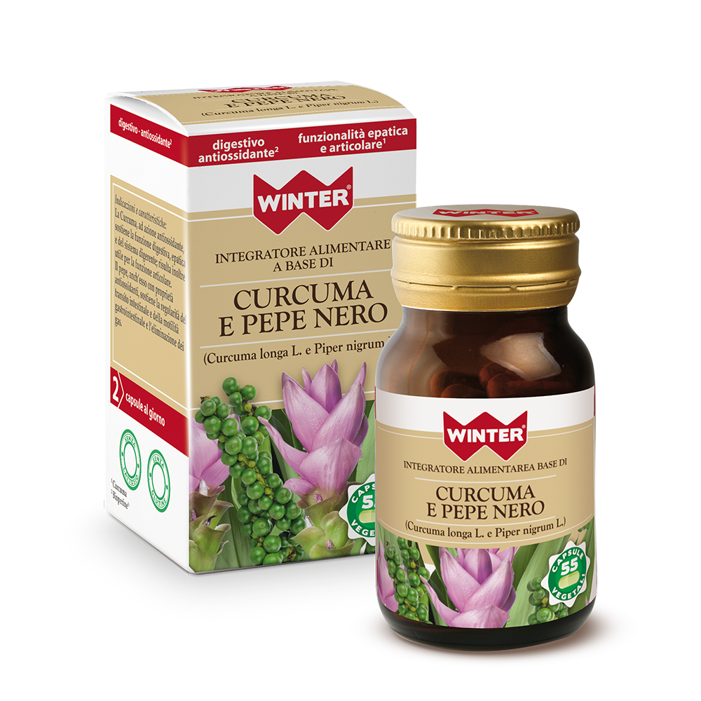 Winter Curcuma E Pepe Nero 55 Capsule Vegetali-2