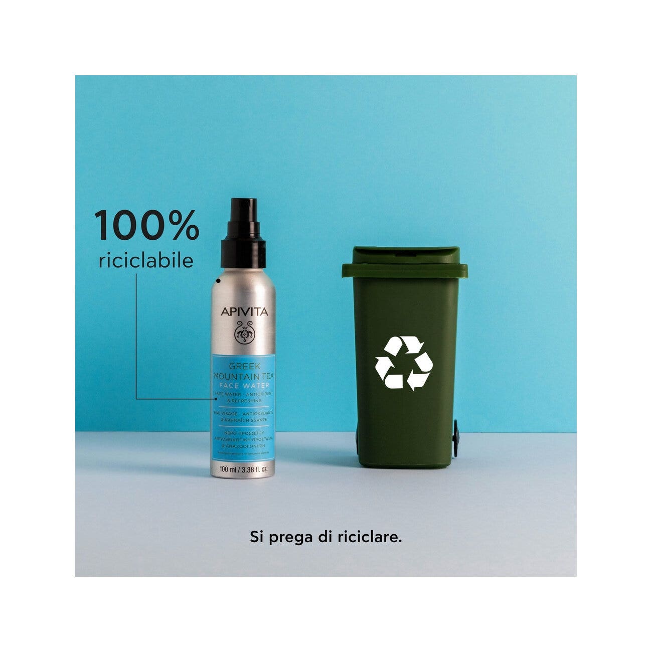 Apivita Acqua Viso Antiossidante Tè Di Montagna 100ml-7