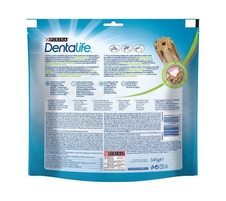 Purina Dentalife Snack Daily Oral Care Per Cani 12 - 25kg Taglia Medium 15 Stick-2