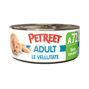 Petreet Adult Le Vellutate Tonno Con Piselli Per Gatti Lattina 70g-1