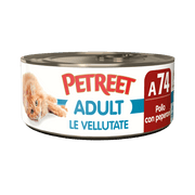 Petreet Adult Le Vellutate Pollo Con Peperoni Per Gatti Lattina 70g-2