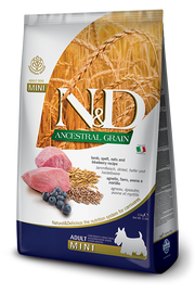 Farmina N&D Ancestral Grain Agnello E Mirtillo Cani Adulti Taglia Mini Sacco 7kg-1
