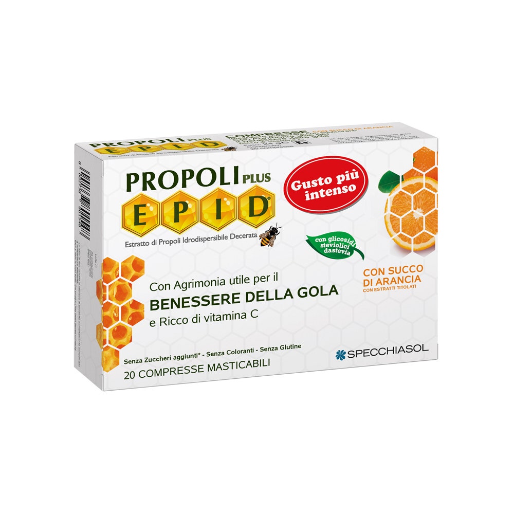 Propoli Epid Plus Arancia 20 Compresse Masticabili -3