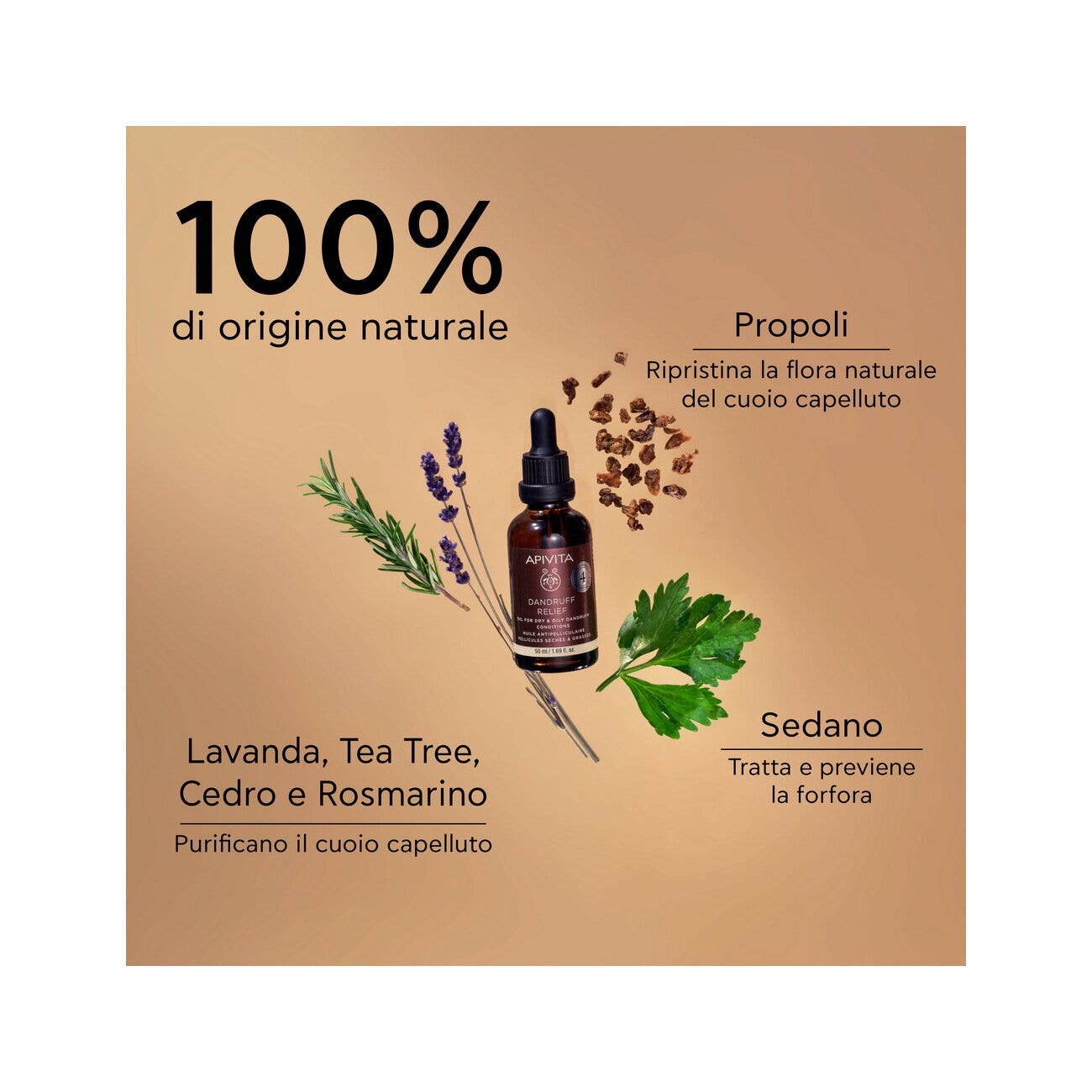 Apivita Dandruff Olio Sollievo Forfora 50ml-3