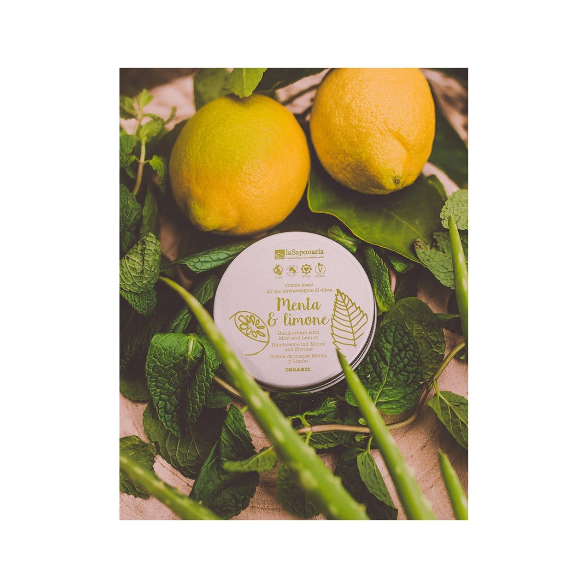 La Saponaria Crema Mani Menta E Limone 60ml-2
