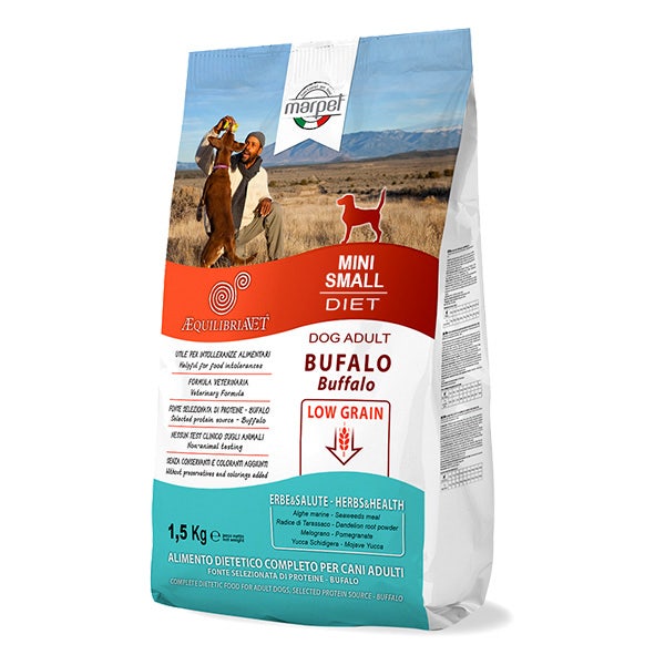 Marpet Aequilibriavet Low Grain Bufalo Cibo Secco Per Cani Adulti Taglia Mini Small Sacco 1,5Kg-2