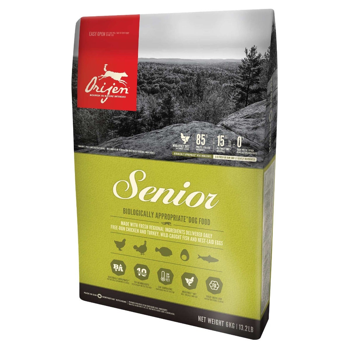 Orijen Senior Crocchette Con Pollo E Tacchino Per Cani Adulti E Anziani Sacco 11,4kg-0