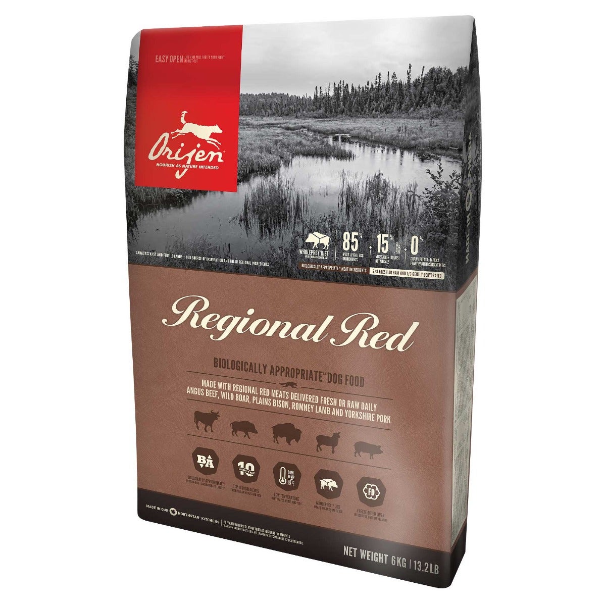 Orijen Regional Red Crocchette Con Manzo Angus E Cinghiale Per Cani Sacco 11,4kg-0