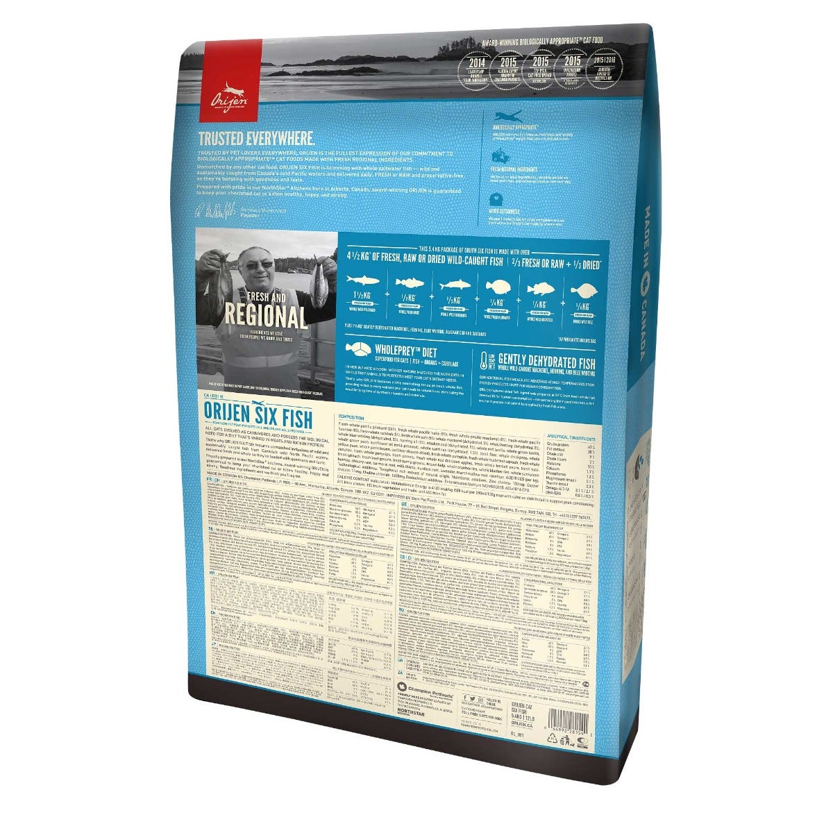 Orijen Six Fish Crocchette Di Pesce Per Gatti Sacco 1,8kg-1
