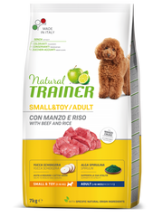 Natural Trainer Crocchette Manzo/Riso Per Cani Adulti Taglia Piccola Sacco 7kg-2