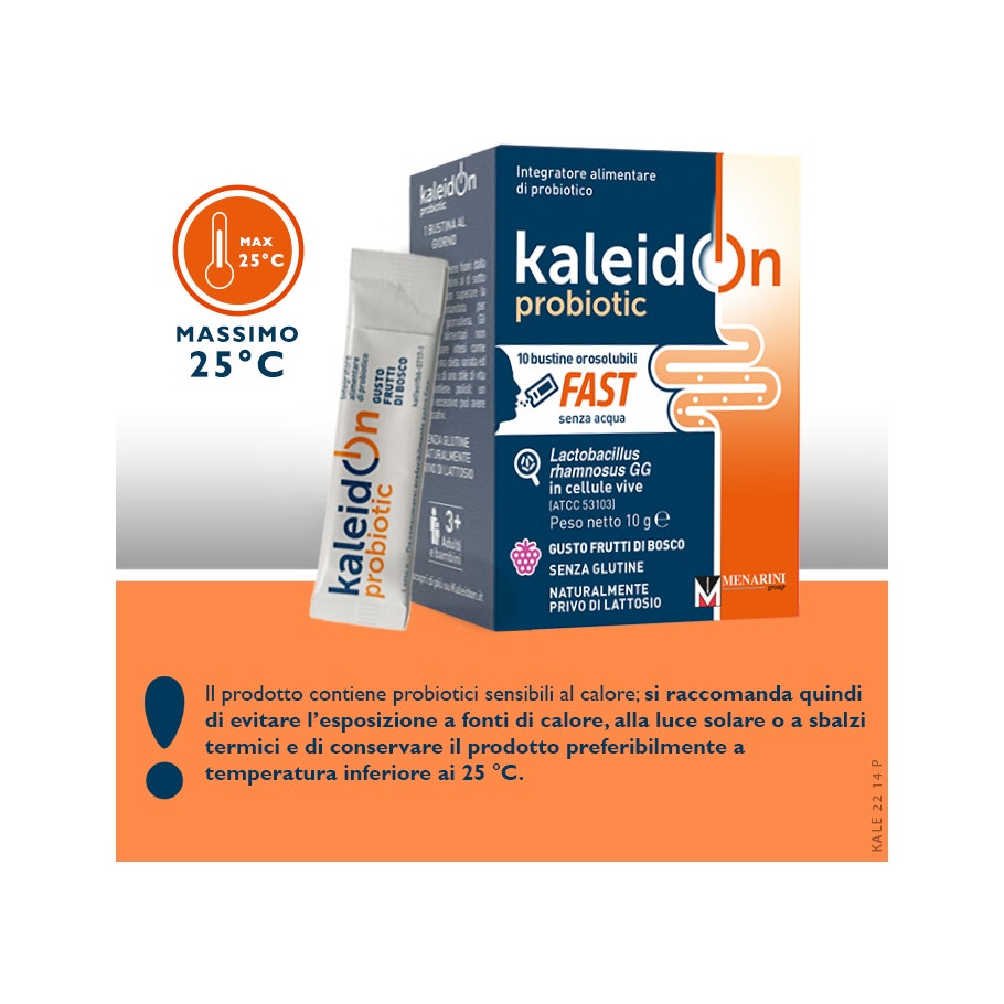 Kaleidon Probiotic Fast Frutti Di Bosco 10 Bustine Orosolubili-4