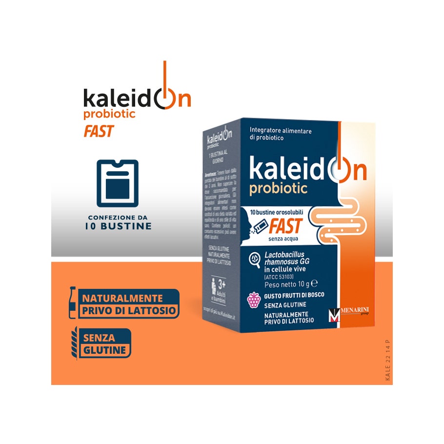 Kaleidon Probiotic Fast Frutti Di Bosco 10 Bustine Orosolubili-6