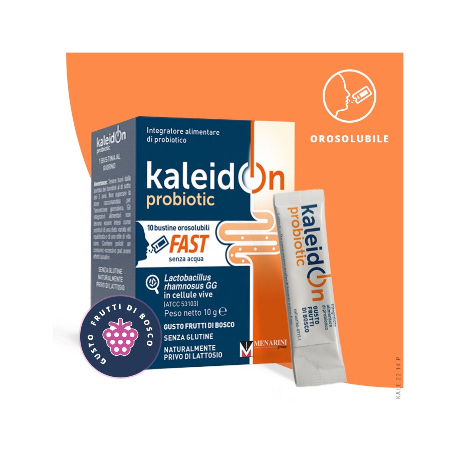 Kaleidon Probiotic Fast Frutti Di Bosco 10 Bustine Orosolubili-7