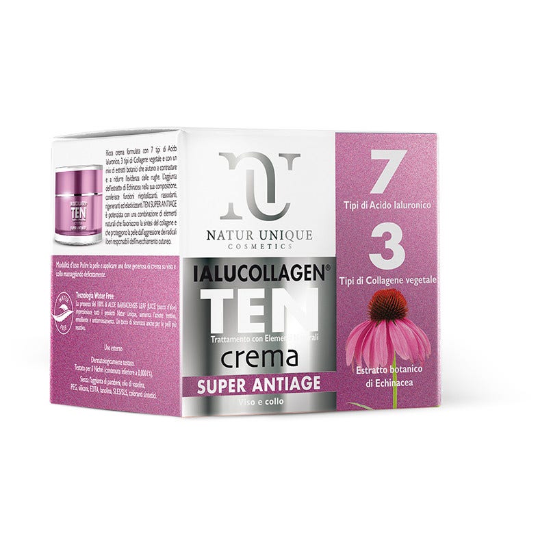 Natur Unique Ialucollagen Ten Cream Crema Viso Super Antiage 50ml-2