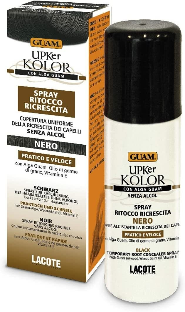 Guam Upker Kolor Spray Correttore Ricrescita Nero 75ml-2