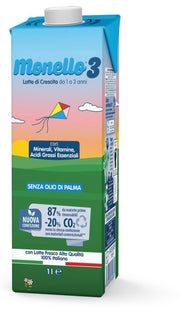 Monello 3 Formula per la Crescita a Base di Latte per Bambini da 1 a 3 Anni Liquido 1 Litro-0