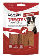 Camon Jerky di Coniglio Snack Per Cani 80g-1