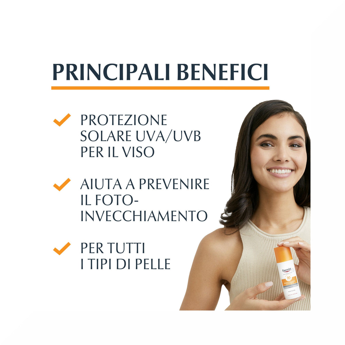 Eucerin Sun Fluido Anti-età FP50 50ml-1
