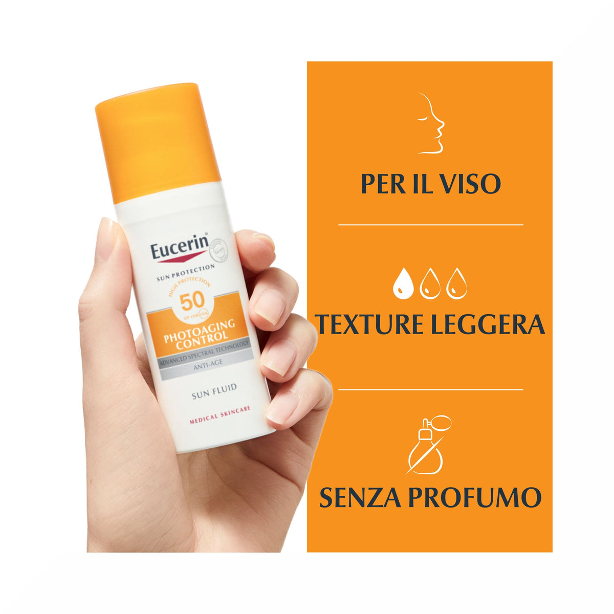 Eucerin Sun Fluido Anti-età FP50 50ml-2