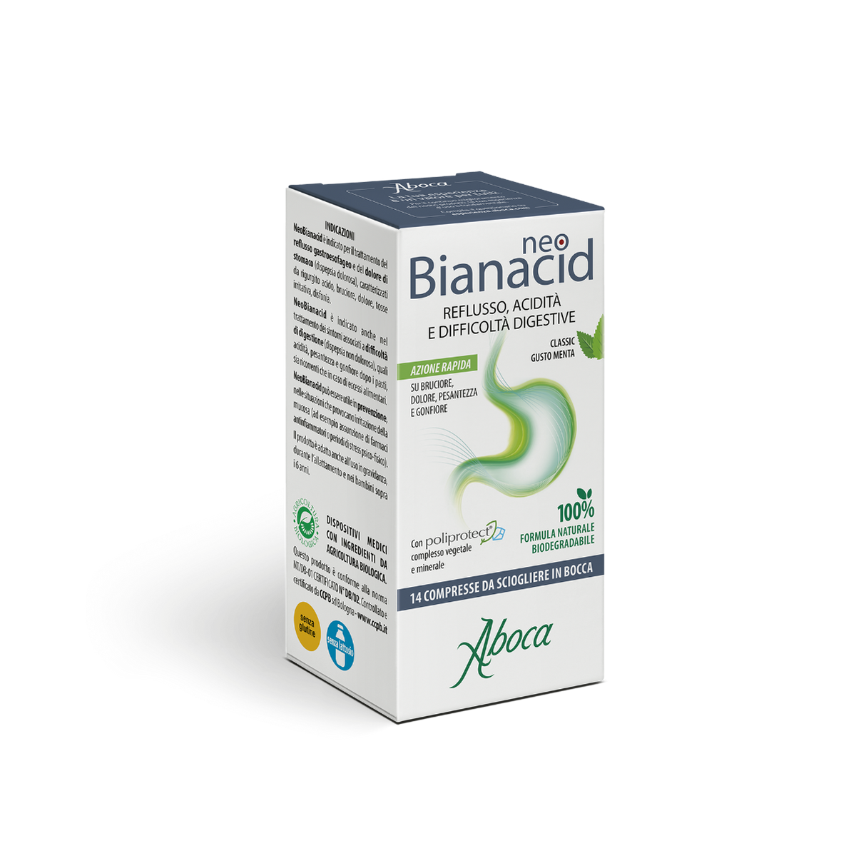 Aboca Neobianacid Benessere Digestivo 14 Compresse Masticabili -3