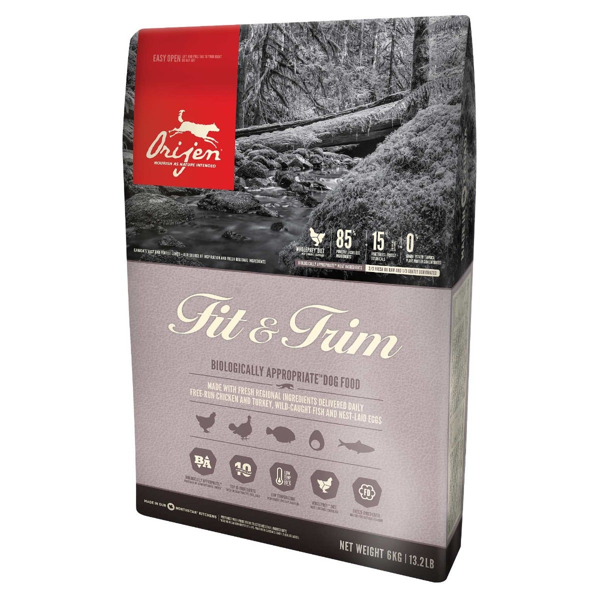 Orijen Fit E Trim Crocchette Con Pollo E Tacchino Per Cani In Sovrappeso Sacco 11,4kg-0
