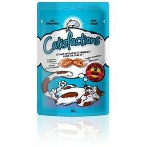Catisfactions Snack Al Salmone Per Gatti Bustina 60g-3
