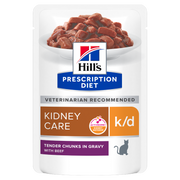 Hill's Prescription Diet K/D Kidney Care Bocconcini Manzo Per Gatti Bustina 85g-2