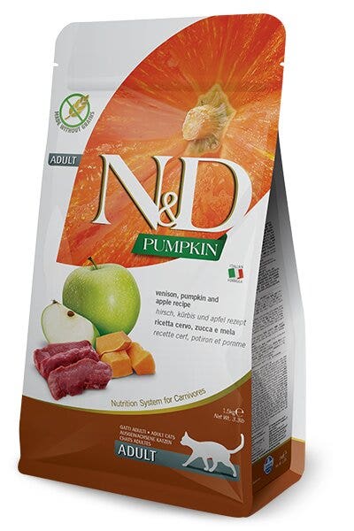 Farmina N&D Pumpkin Cervo E Zucca Gatti Adulti Sacco 1,5kg-3