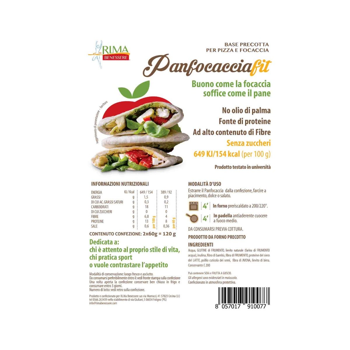 Rima Panfocaccia Light 120g-4