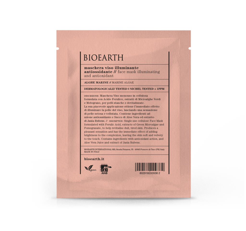 Bioearth Maschera Viso Illuminante Antiossidante 15ml  - 1