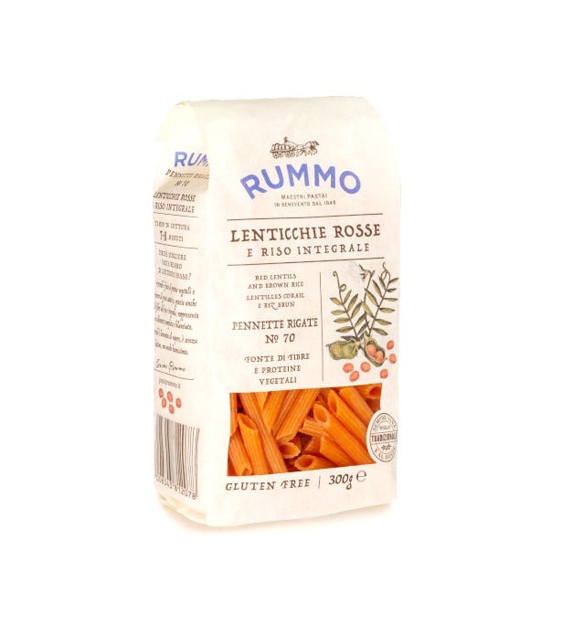 Rummo Pasta Di Legumi Pennette Lenticchie Rosse Senza Glutine 300g-2