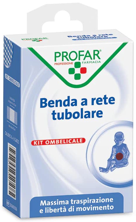 Benda a Rete Elastica Ombelicale 3 m Tesi + 3 Garze Calibro 6 Profar-0