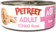 Petreet Tonno Rosa Gatto Adulto Barattolo140g-1
