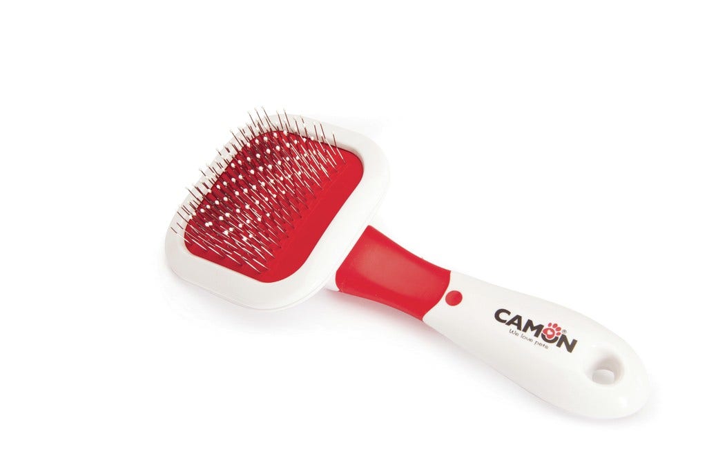 Camon Cardatore Testa Rotante Punte Arrotondate Per Cani/Gatti 10,4cmx6,2cm-2