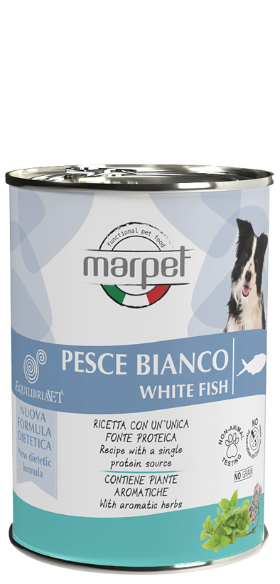 Marpet Aequilibriavet Dog Pesce Bianco Cibo Umido Per Cani Adulti Scatoletta 400g-2