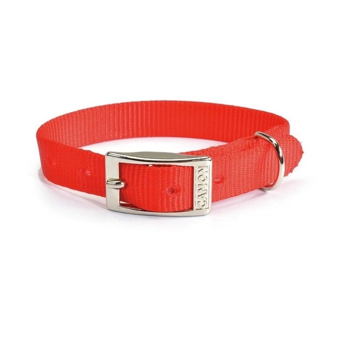 Camon Collare In Nylon Per Cani Colore Rosso 25x650mm-1