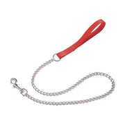 Camon Guinzaglio In Nylon Con Catena In Acciaio Per Cani Colore Rosso 2x800mm-1
