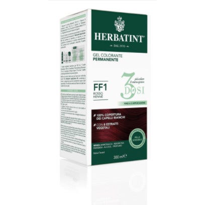 Herbatint Tintura Per Capelli Gel Permanente FF1 Rosso Hennè 3 Dosi 300ml-1