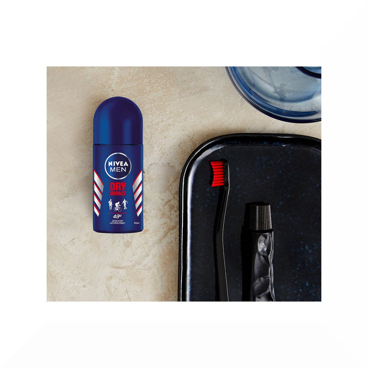 Nivea Men Dry Impact Deodorante Roll on 50ml Uomo Per 72h Di Protezione Antitraspirante-6