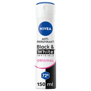 Nivea Black & White Invisible Original Spray Deodorante Donna Antitraspirante 72h 150ml-1
