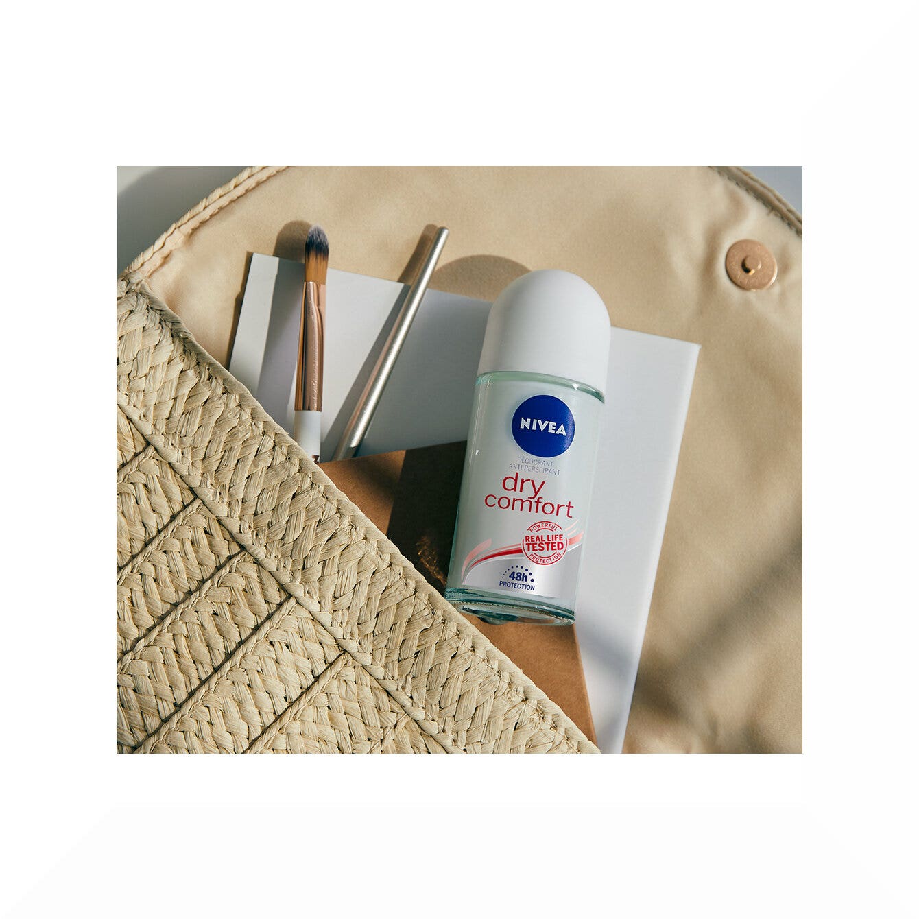 Nivea Dry Comfort Deodorante Roll on 50ml Antitraspirante 72h Con Formula Dual Active-4