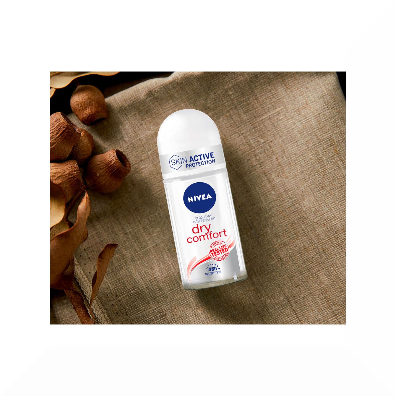 Nivea Dry Comfort Deodorante Roll on 50ml Antitraspirante 72h Con Formula Dual Active-5