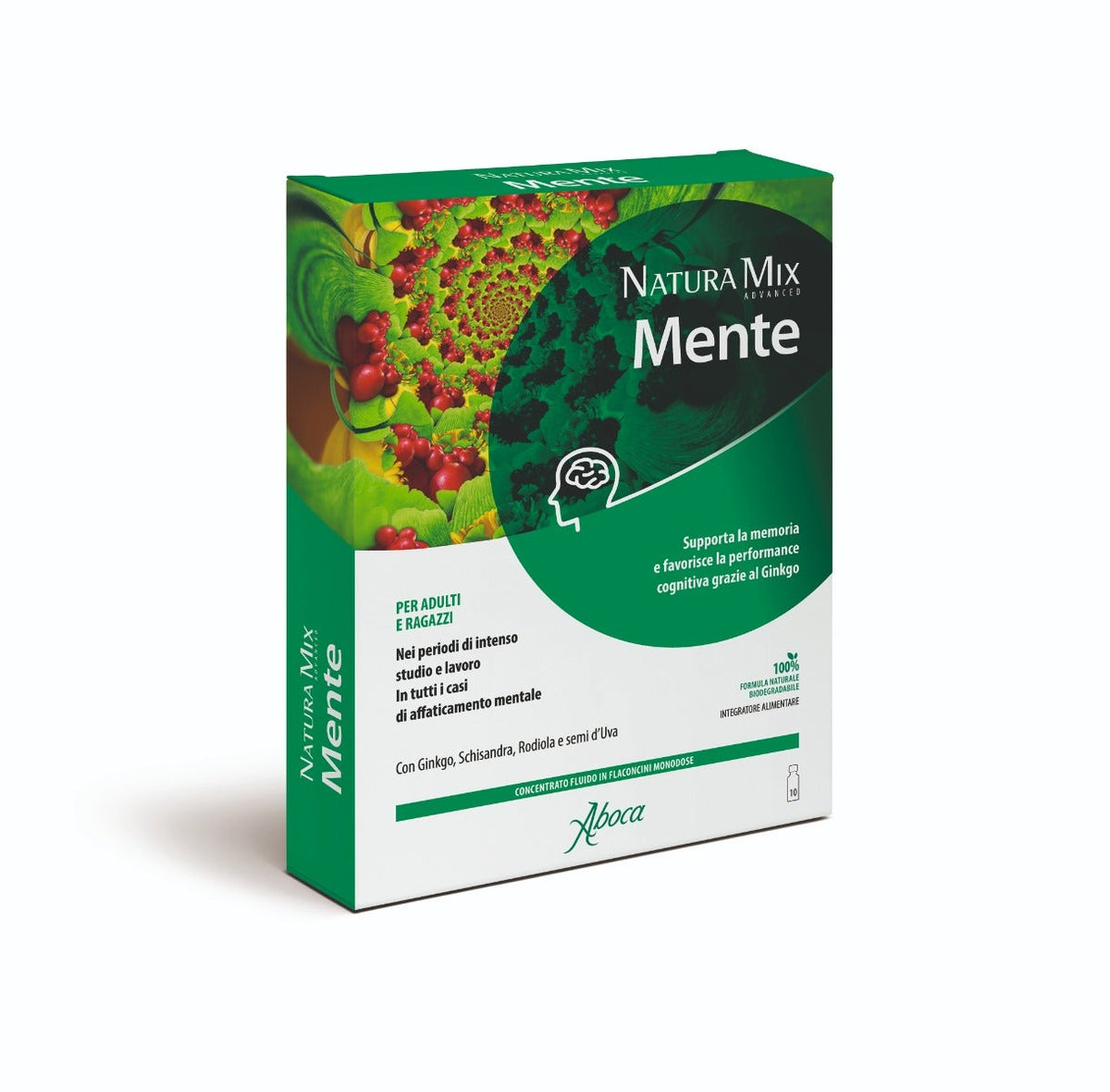 Aboca Natura Mix Advanced Mente 10 Flaconcini-2