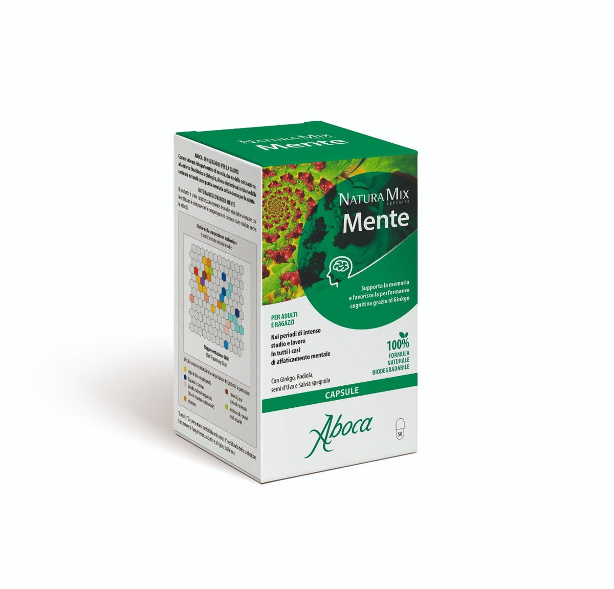 Aboca Natura Mix Advanced Mente 50 Capsule-2