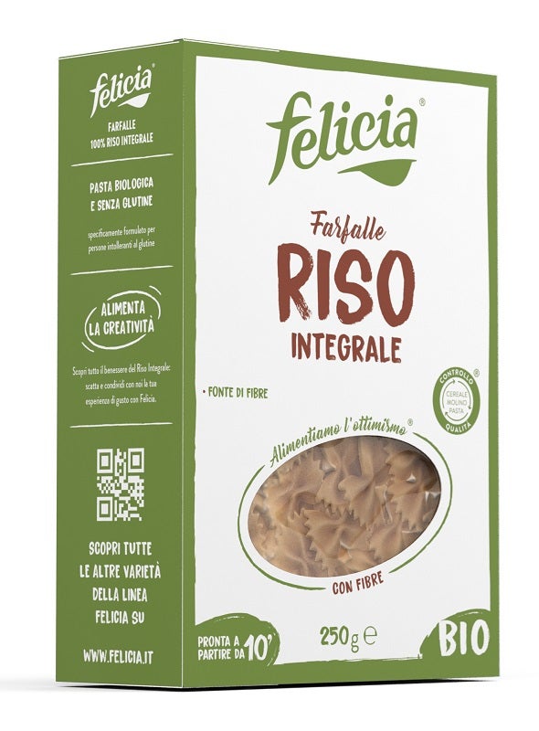 Felicia Farfalle Riso Integrale 250 g-0