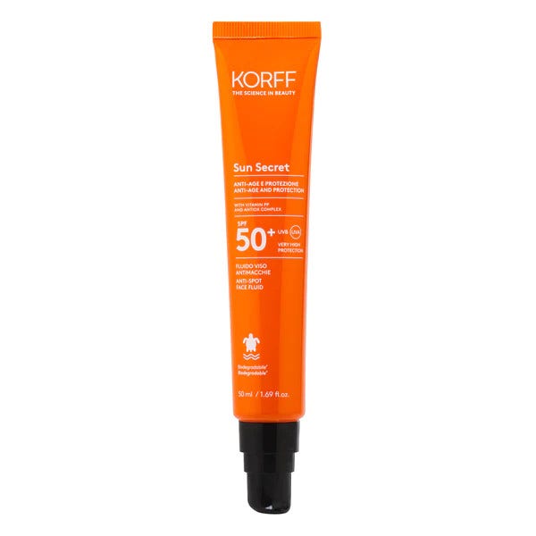 Korff Sun Secret Fluido Viso Antimacchie 50ml SPF50+-2