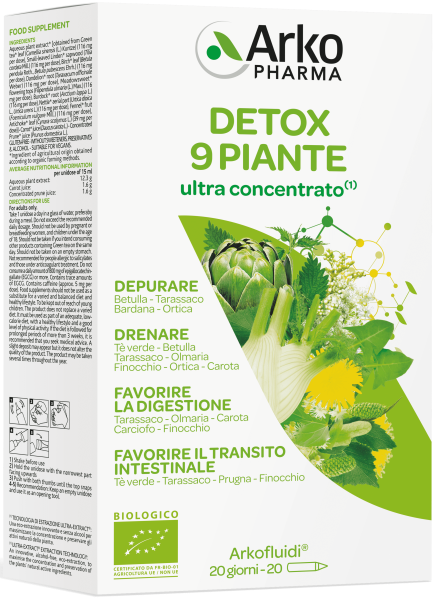 Arkopharma Arkofluidi Detox Bio 20 Fiale