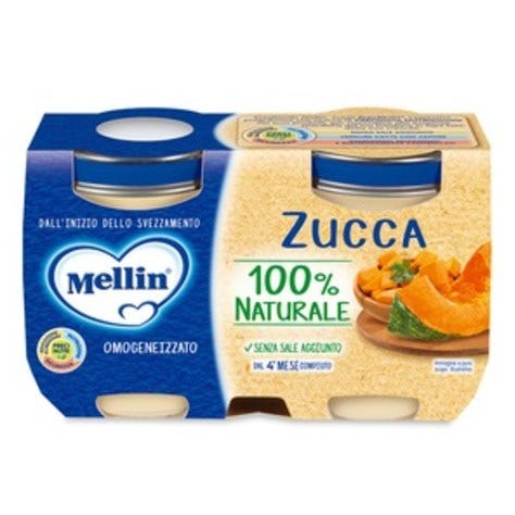 Mellin Omogeneizzato Zucca 2x125g  - 1
